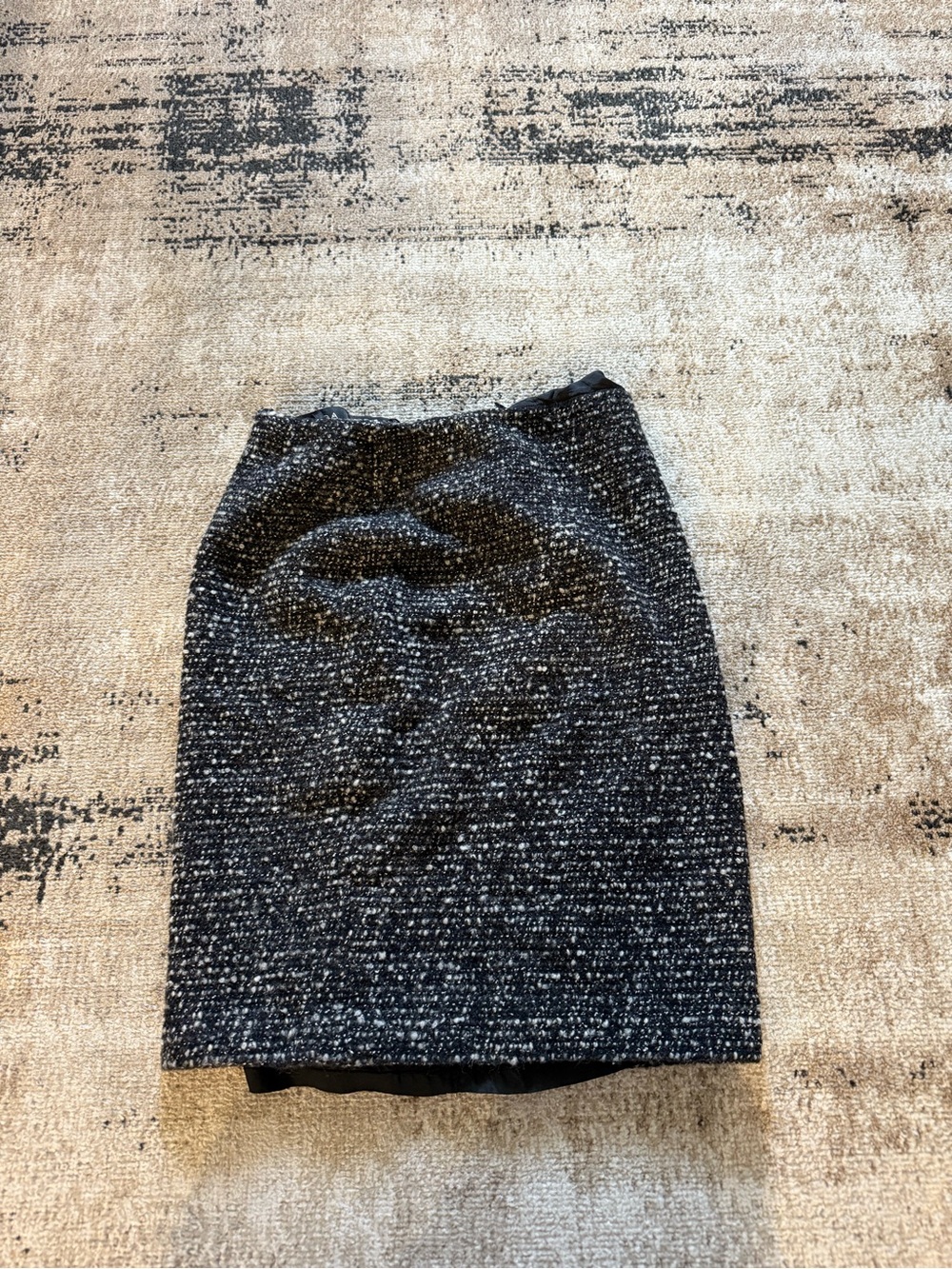 Escada Black Tweed Pencil Skirt